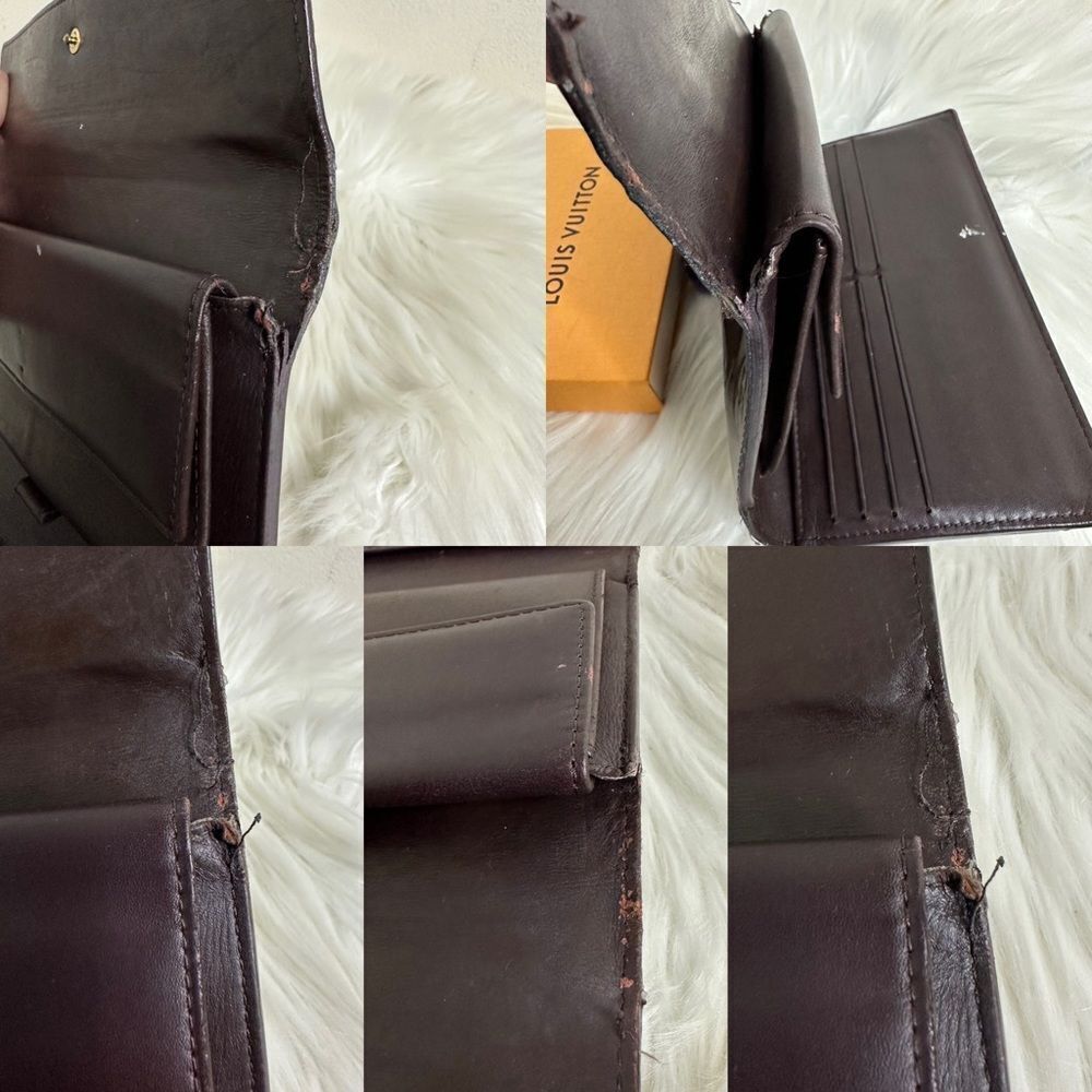 💯Authentic Louis Vuitton Vernis Trifold Long Wallet🍀 - Picture 13 of 16